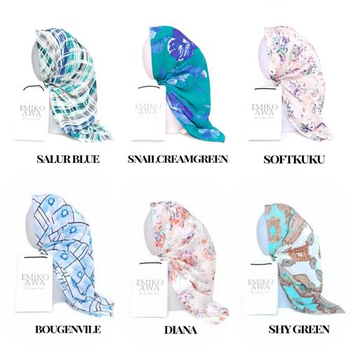 Foto Produk Jilbab Segiempat Motif 6 / Emikoawa / Limited dari emikoawa