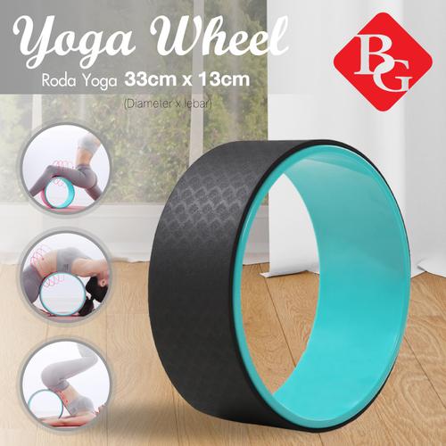 Foto Produk B&G YOGA WHEEL STRETCHING RODA YOGA RILEKS RELAX / RING PILATES BLACK dari BGSPORT