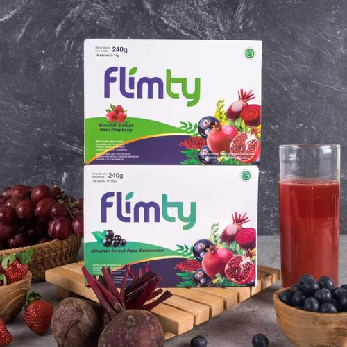 Foto Produk Flimty Fiber Detox | Rasa Blackcurrant/Raspberry 2 Box - Blackcurrant dari Klik Flimty