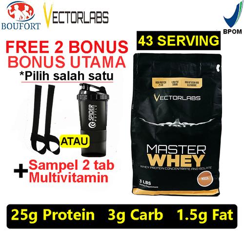 Foto Produk MASTER WHEY 3 LBS VECTORLABS ISOLATE CONCENTRATE 3LBS PROTEIN 3 LB 3LB - VANILLA dari Boufort