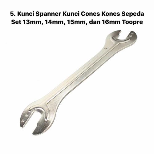 Foto Produk Kunci Spanner Kunci Cones Kones Sepeda Set 13mm, 14mm, 15mm, dan 16mm dari Idola Bike Shop