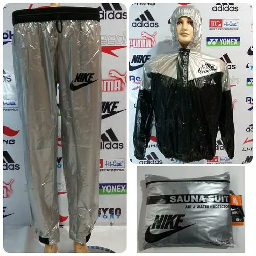 Jual Baju Sauna Nike Suit Import Full Resleting / Pakaian Parasut