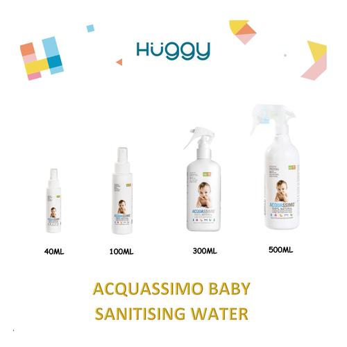Foto Produk Acquassimo Sanitising Water 40ml 100ml 300ml 500ml Pembersih Bayi - 100ml dari Huggy Baby