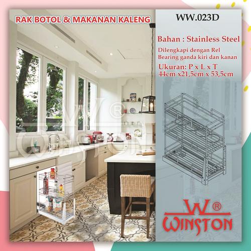 Gambar Rak Piring Rak Botol Stainless Winston WW 023D for Kitchen Cabinet dari WINSTON-OK OFFICIAL STORE Jakarta Barat Tokopedia