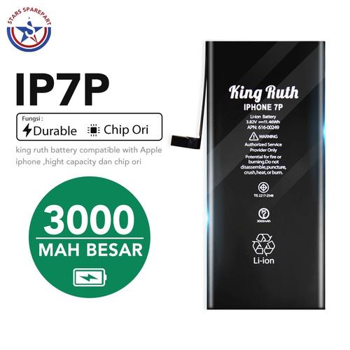 Foto Produk iPhone 7 Plus Baterai Battery Batre Double Power 3000mAh King Ruth - KingRuth 7P dari Stars Sparepart