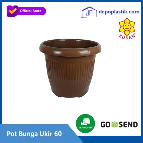 Gambar Pot Bunga Ukir 60 / Pot Bunga Plastik / Pot Tanaman - SUSAN dari Depo Plastik Indonesia Kota Surabaya Tokopedia