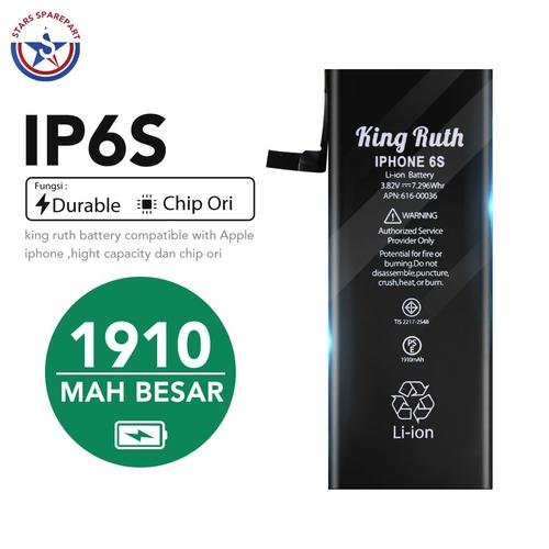 Foto Produk iPhone 6S Baterai Battery Batre Double Power 1910mAh King Ruth - KingRuth 6S dari Stars Sparepart