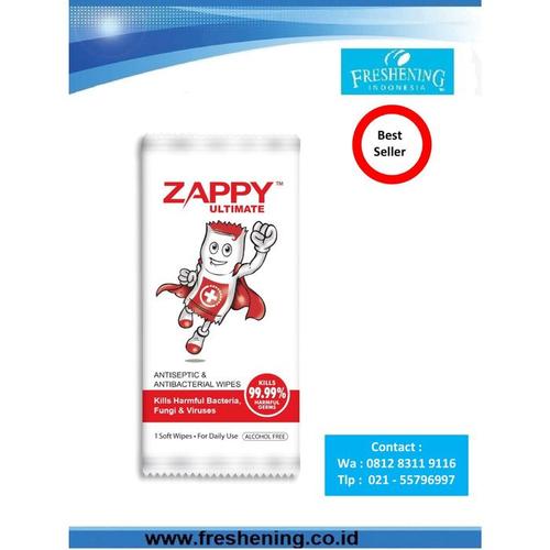 Foto Produk BUY 1 GET 1 ZAPPY ULTIMATE WIPES ISI 100 PCS / TISSUE BASAH ANTISEPTIC dari Freshening Indonesia