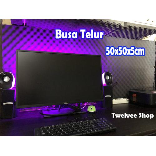 Gambar BUSA TELUR PEREDAM SUARA RUANGAN MURAH 50X50X5cm dari Twelvee Kab. Tangerang Tokopedia