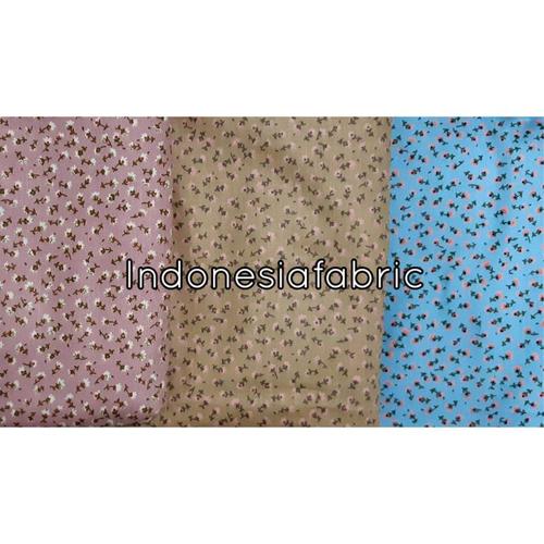 Foto Produk Kain Bahan Gamis Tunik Baju Katun Jepang motif KJ201 - Pink dari Toko Kain Grosir