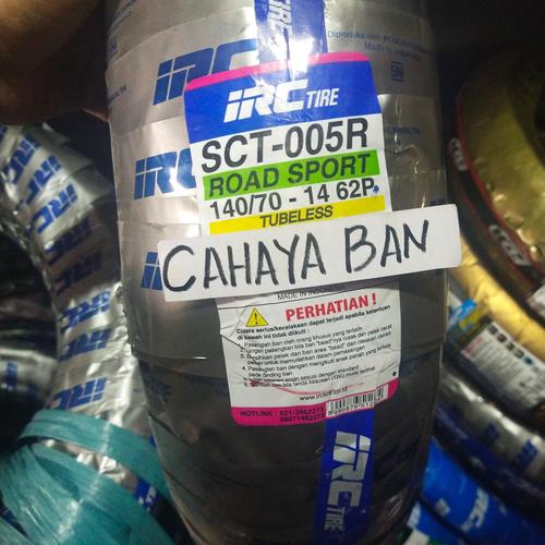Foto Produk BAN LUAR MATIC AEROX BELAKANG IRC TUBLES U 140/70-14 BLK STD PABRIKAN dari cahayaa ban