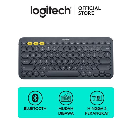Foto Produk Logitech K380 Bluetooth Keyboard Black For Windows, Mac, Android, iPad dari Logitech Official Store