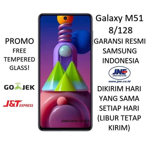 Foto Produk SAMSUNG GALAXY M51 8/128 (RAM 8GB/128GB) 2020 GARANSI RESMI SEGEL BNIB - Putih dari Samudera Sports