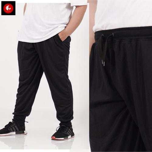 Foto Produk Okechuku Celana Joger Big Size Jumbo Jogger Pants fit to 4XL - Evan - Hitam dari Okechuku