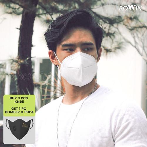 Foto Produk Bowin Masker KN95 - White(Masker Kesehatan/Masker Polusi/Masker Motor) dari Bowin Indonesia