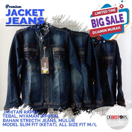 Jual JAKET JEANS PRIA MURAH JAKET DENIM 