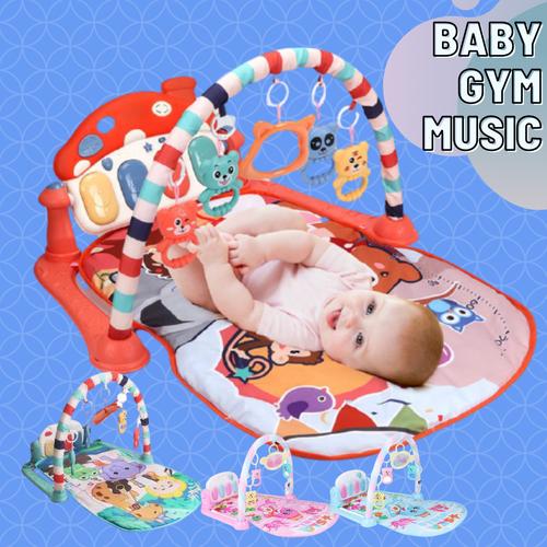 Foto Produk Baby Gym Musical Set Musik Bayi Playgym Play Music Matras Mainan Piano - RED JUNGLE dari cabokimurah