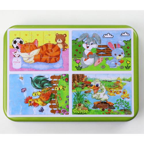 Foto Produk TweedyToys - Jigsaw Puzzle / Puzzle Kayu 4 In 1 - AYAM dari Jaya Multi Kreasi