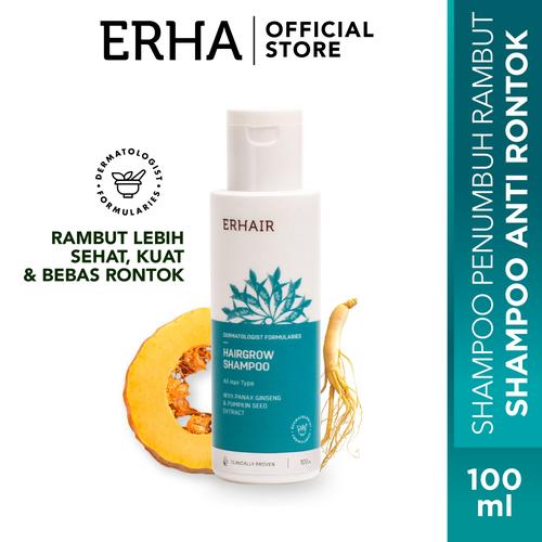Foto Produk erhair HairGrow Shampoo 100ml - Shampoo Rambut Rontok dari Erha Official Store