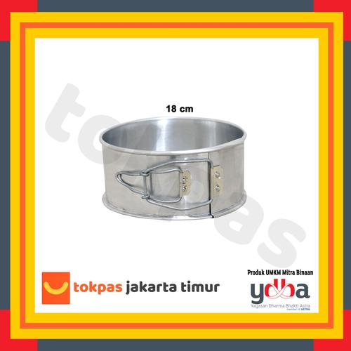 Foto Produk Loyang Bongkar Pasang Bulat Diameter 16 18 20 22 24 26 cm Bolu Kue - 18 cm dari Tokpas Jakarta Timur