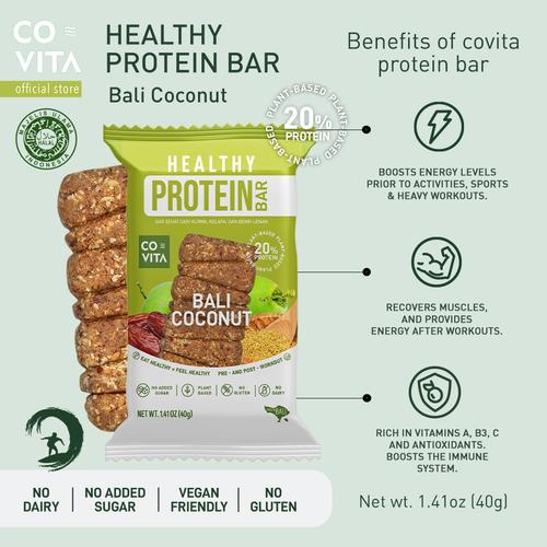 Foto Produk Covita - Healthy Protein Bar - Bali Coconut - Fit Bar dari Covita