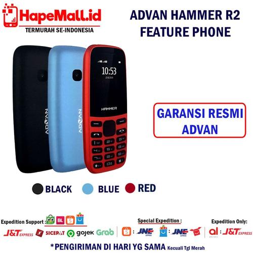 Foto Produk ADVAN HAMMER R2 FEATURE PHONE GARANSI RESMI ADVAN INDONESIA TERMURAH - Biru dari Hapemall.id