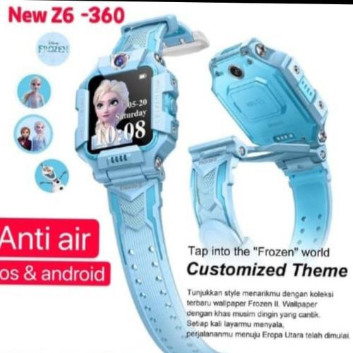Foto Produk z6 waterproof kids Frozen 360° smart watch Imoo anti air dari Omah4R