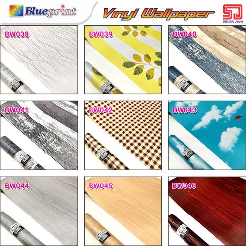 Foto Produk Blueprint Wallpaper Motif E Stiker Dinding Wall Sticker Tembok Vinyl dari Sadar Jaya Mandiri