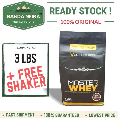 Foto Produk Vectorlabs Master Whey MasterWhey Protein Concentrate & Isolate - CHOCO AMARETTO, 3 LBS dari Banda Neira Store