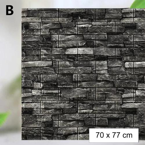 Jual Wallpaper Dinding 3d Foam Motif Batu Alam Limeted Edition 70x77cm Pcs Abu Abu Tua Jakarta Pusat Calysta89 Tokopedia