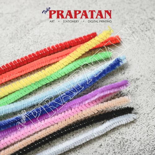 Gambar Kawat Bulu Warna 10 pcs 30cm - Orange dari Toko Prapatan-alat lukis Jakarta Timur Tokopedia