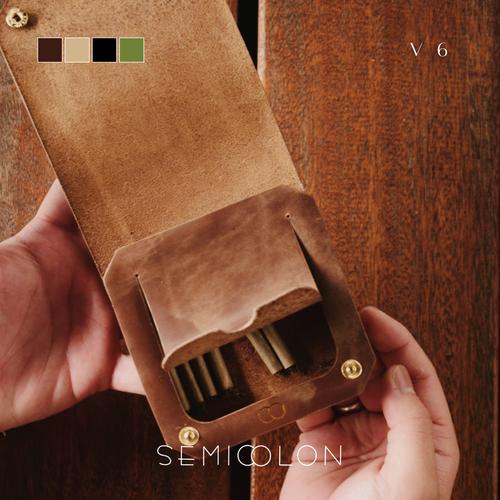 Samicolan Box Jual Semicolon V 6 Leather Cigarettes Box | Kotak Rokok Kulit - rugged ...