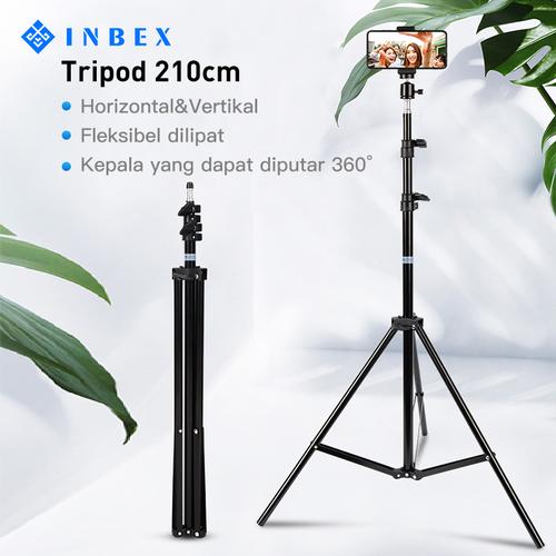Foto Produk INBEX Tripod Kamera 210CM/ Portable Light Stand 3 Section for Photo dari INBEX Official Store