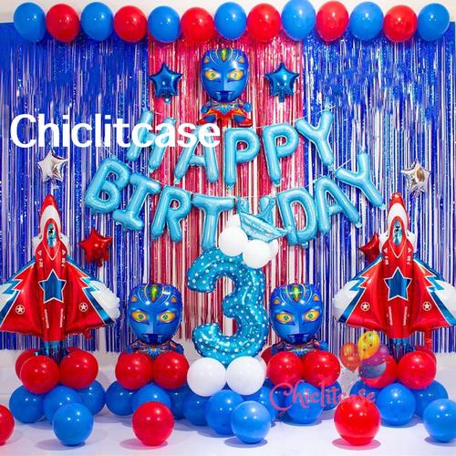 Foto Produk Set paket balon ultraman hdb birthday ulang tahun superhero dekorasi - umur 9 dari chic lit case