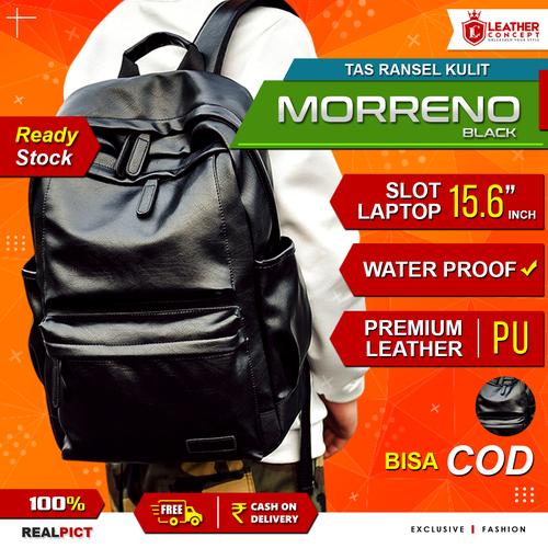 Foto Produk Ransel Kulit Pria MORRENO (Black) dari Leather Concept