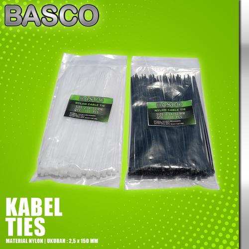 Foto Produk KABEL TIES 15 CM (2,5 X 150 MM)-BASCO dari Vegaz-Tools