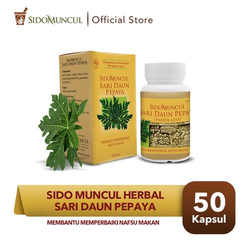 Foto Produk Sido Muncul Sari Daun Pepaya 50 Kapsul - Atasi Demam Berdarah Malaria dari Sido Muncul Store