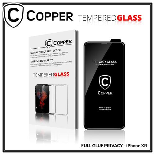 Foto Produk Iphone XR - COPPER Tempered Glass PRIVACY / ANTI SPY (Full Glue) dari Copper Indonesia
