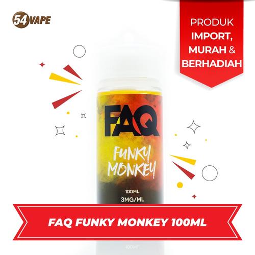 Gambar Ejuice FAQ Funky Monkey 100ml USA - 6MG dari 54vapeHQ Jakarta Barat Tokopedia
