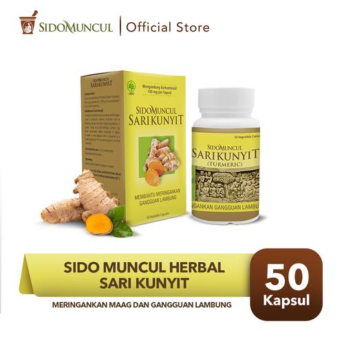 Gambar Sido Muncul Herbal Sari Kunyit 50 Kapsul - Sakit Mag Perut Lambung dari Sido Muncul Store Kota Tangerang Selatan Tokopedia