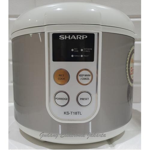 Gambar MAGIC COM DIGITAL SHARP / RICE COOKER 1.8 LIITER KS-T18TL SILVER MURAH dari GUDANGELEKTRONIKJAKARTA Jakarta Utara Tokopedia