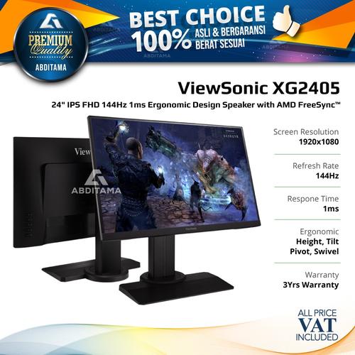 Foto Produk Monitor LED Gaming ViewSonic XG2405 24'' Full HD 144Hz Freesync dari Abditama Official