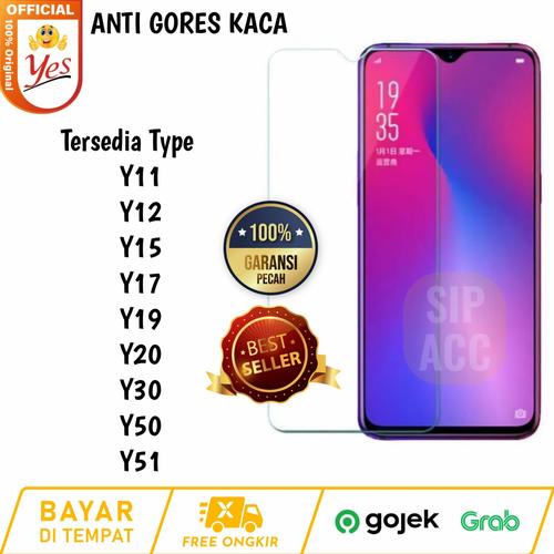 Foto Produk Vivo Y30 New Tempered Glass Clear Anti gores Kaca Bening Screen guard dari SIP ACC