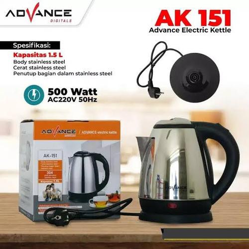 Foto Produk Teko Listrik / Pemanas Air / Kettle Elektrik Advance AK 151 dari STATION COMPUTER DAN ELEKTRONIKA