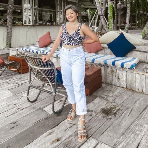 Foto Produk JINISO - Jumbo Boyfriend Jeans White 1321 REAL CURVY dari JINISO.ID
