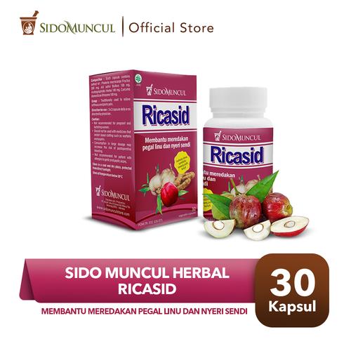 Foto Produk Sido Muncul Ricasid 30'k Herbal - Turunkan Asam Urat Nyeri Sendi dari Sido Muncul Store