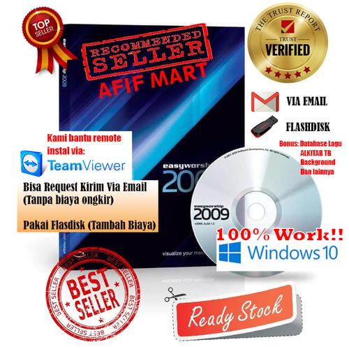 Gambar EASYWORSHIP 2009 SUPPORT WIN 10 MURAH - KASET CD dari AFIF MART Kab. Tanjung Jabung Timur Tokopedia