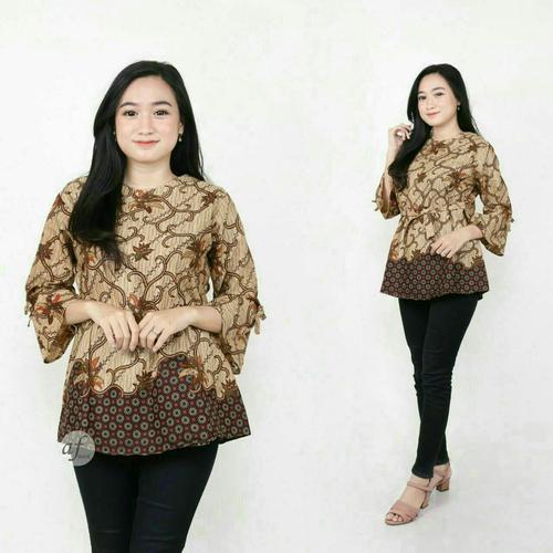 Foto Produk Baju Batik Blouse Atasan Wanita Motif Keong Mas dari LautanBatik