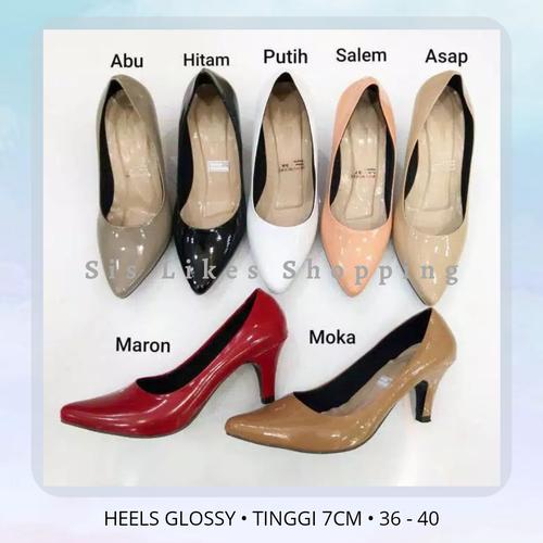 Jual HIGH HEEL HEELS 7CM 7 CM HITAM 