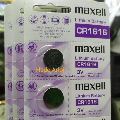 Foto Produk batre jam maxell cr1616 original dari Hade Arloji